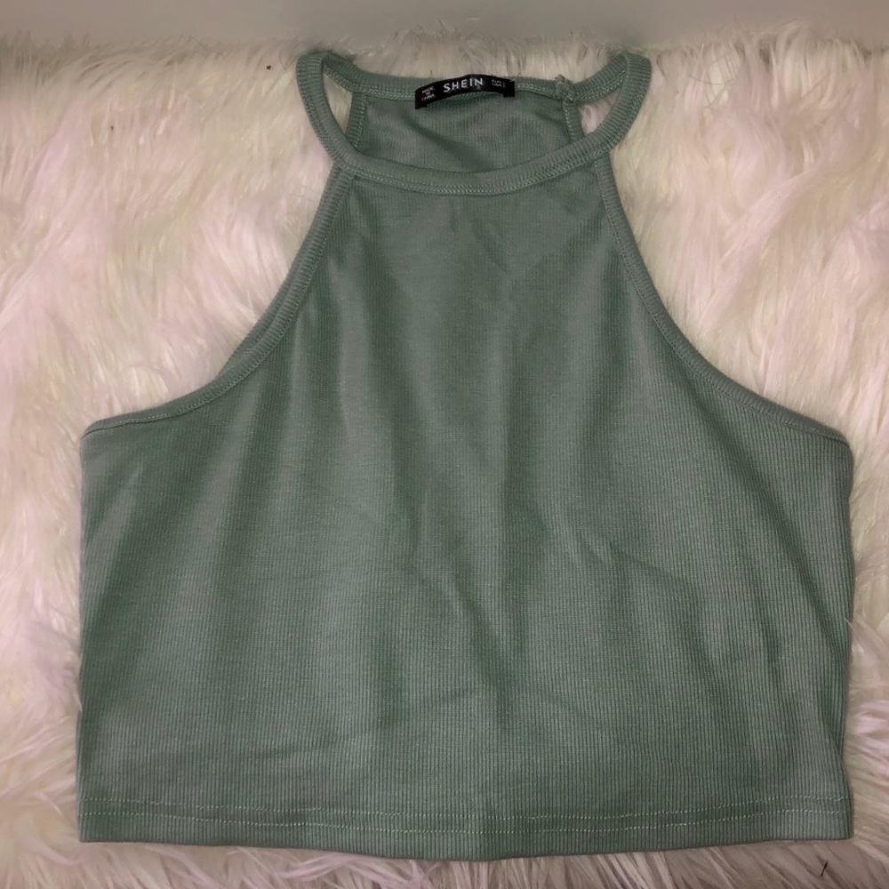 Shein Teal Crop Top